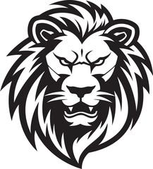 Savage Grace Vector Lion Icon Lions Valor Black Logo Design