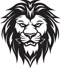 Ink Enigma Vector Lion Logo Lions Eclipse Black Symbol of Power