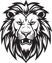 Wild Beauty Black Lion Vector Heraldry Ferocious Monarch The Black Lion Icon