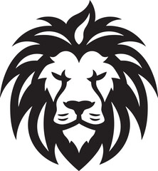 Mystic Roar A Lion Symbol in Black Vector Lions Echo A Vector Logo in Black