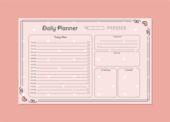 Printable Daily planner templates to customize