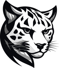 Silent Stalker Graceful Ocelot Symbol Ocelots Charm Black Vector Logo Icon