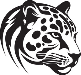 Mystical Majesty Black Ocelot Symbol Feline Intrigue Vector Ocelot Heraldry