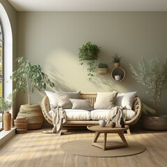Luxury Home Interior with Cozy Furniture and Elegant Decor