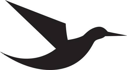 Regal Resplendence Unveiled Seagull Logo Icon Ebon Elegance Vector Seagull Symbol in Black