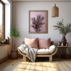 Modern Living Room Showcase with Cozy Furniture and Stylish Décor