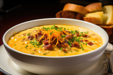 Savory Bacon Cheese Soup Delight