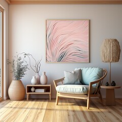 Comfortable living room with modern decor and hardwood flooring.