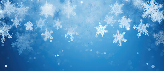 Frosty Snowfall Creates a Serene Winter Scene - obrazy, fototapety, plakaty
