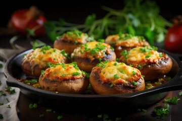 Appetizing Stuffed Mushrooms with Sausage