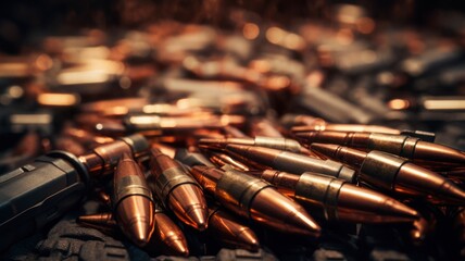 Military-grade Ammo Ready for Deployment in Machine Guns