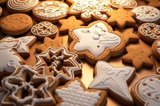 christmas gingerbread cookies, Generative AI