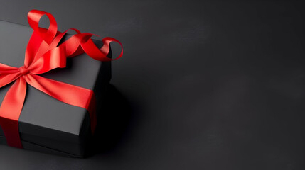 Photo Craft gift box . For birthday, black friday sale banner anniversary presents, - obrazy, fototapety, plakaty