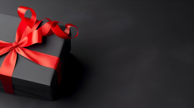 Photo Craft gift box . For birthday, black friday sale banner anniversary presents,
