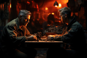 A peace negotiator working tirelessly to end hostilities and find common ground. Concept of diplomatic efforts during conflict. Generative Ai.