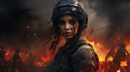 fear of war, digital artwork