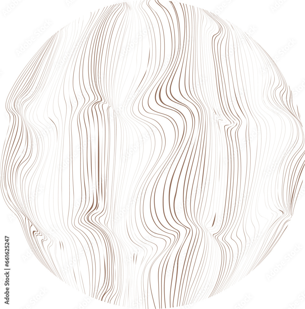 Aufkleber abstract flow lines background . fluid wavy shape . glitched circle design . striped linear pattern 