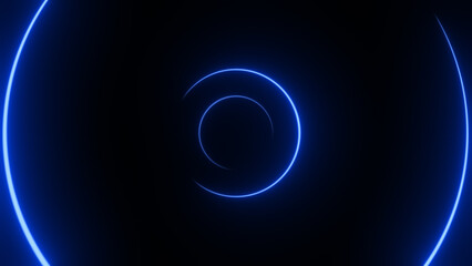 Colorful glow strokes. Neon light