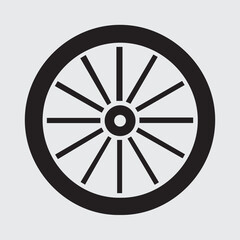 Fototapeta premium Wheel vector illustration.