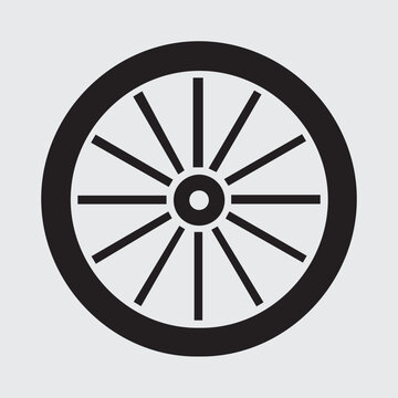 Wheel vector illustration.