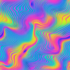 Fototapeta premium psychedelic patten rainbow ridged topological map