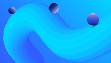 Vector colorful abstract liquid effect background with light ball