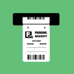 ticket parking receipt