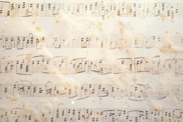 An antique sheet of music with handwritten notes. Perfect for music enthusiasts or vintage-inspired designs. - obrazy, fototapety, plakaty
