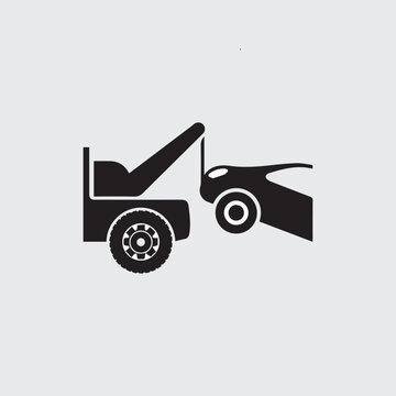 Tow truck vector illustration.