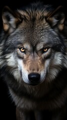 Fototapeta premium portrait of lone wolf wallpaper