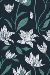 Casablanca Lilies in Vector, Nature's Floral Delight