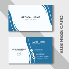 Professional Medical Business Card Template or Medical business card corporate identity design