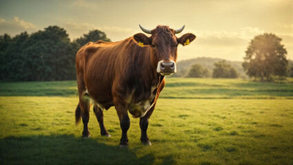 Cow in the pasture