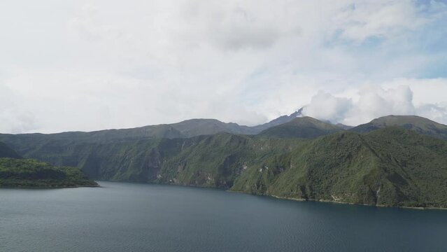 Laguna Cuicocha close to Otavalo in Ecuador.