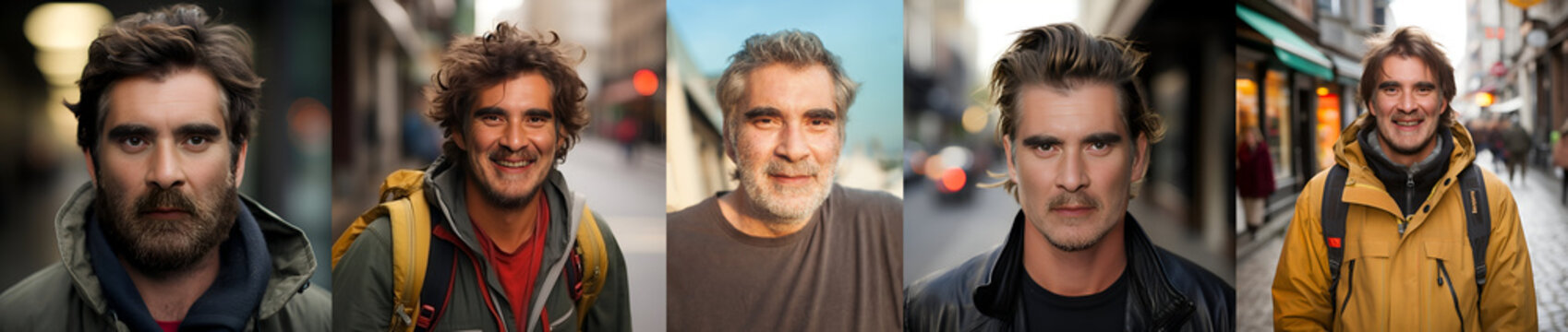 Original vs AI comparison. Generative AI examples collage. Photo image before and after artificial intelligence photography post-production and manipulation. Sample of creative editing process