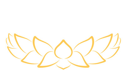 mehndi lotus flower vector illustration. hinduism, budhism element vector