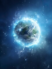 World Ozone day background, , generative ai