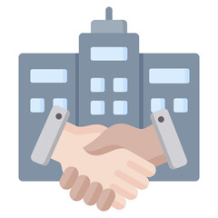 Joint Venture Flat Icon