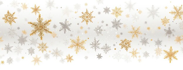 gold snowflakes design Generative AI