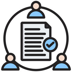 Responsibility Outline Color Icon