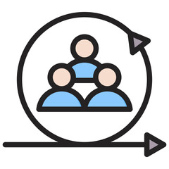 Agility Outline Color Icon