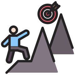 Perseverance Outline Color Icon