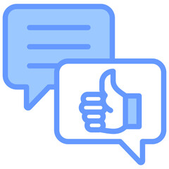 Feedback Blue Icon