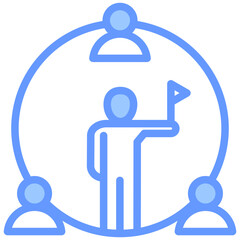 Team Leader Blue Icon