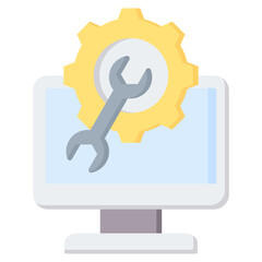 Web Maintenance Flat Icon