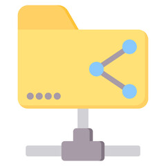 Shared Folder Flat Icon