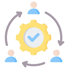 Collaboration Flat Icon