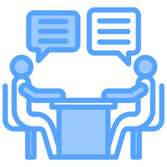 Discussion Blue Icon