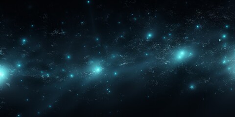 glowing bluish grey abstract background with particles floating. Generative AI
