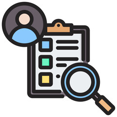 Analysis Outline Color Icon